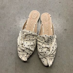 Sole Society • Pear Slip on Tie Mule